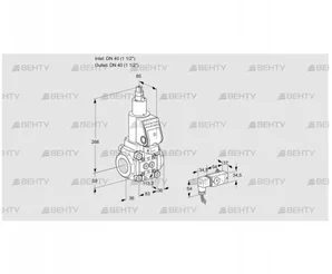 VAS3T40N/LKGR (88020576) Газовый клапан Kromschroder