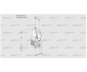 VAS1T20N/20N05FNQGR/PP/PP (88100794) Газовый клапан Kromschroder