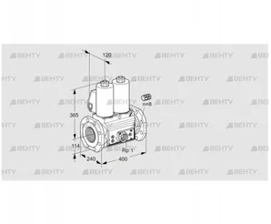 VCS9125F05NNAL3E/PPEP/PPPP (88203976) Сдвоенный газовый клапан Kromschroder