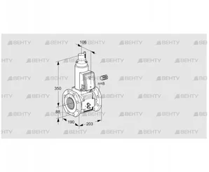 VAS780F05LW3B/MM/MM (88207446) Газовый клапан Kromschroder