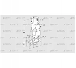 VK 50F80W5HXG43D (85311167) Газовый клапан с приводом Kromschroder