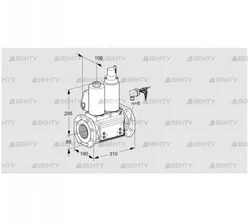 VCS780F05NLQLB/PPPP/PPPP (88207606) Сдвоенный газовый клапан Kromschroder