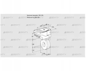 IBG150/100Z05/20-30Q3E (88302434) Дроссельная заслонка Kromschroder