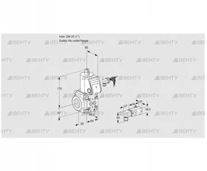 VAS225/-R/NW (88027612) Газовый клапан Kromschroder