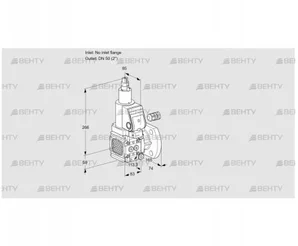 VAS3-/50F/LQSR (88012805) Газовый клапан Kromschroder