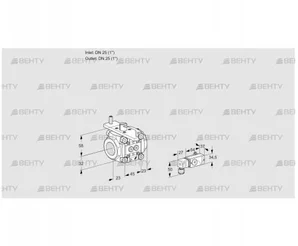 VFC125/25R05-15-2PP (88303233) Регулирующий клапан Kromschroder