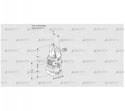 VAD1-/25R/NW-100A (88002376) Газовый клапан с регулятором давления Kromschroder