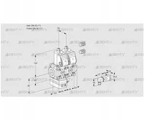 VCD1E25R/25R05D-25NWR3/-2PP/PP2- (88104827) Регулятор давления Kromschroder