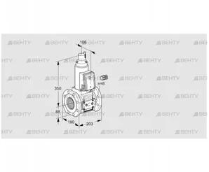 VAS780F05LW3E/PP/PP (88202690) Газовый клапан Kromschroder