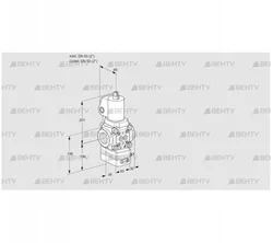 VAV3T50N/NQSLAK (88024271) Газовый клапан с регулятором соотношения Kromschroder