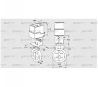 IDR200Z03D350AS/50-60Q30TR10 (88302783) Дроссельная заслонка Kromschroder