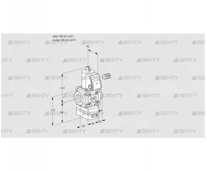 VAD120R/NW-100A (88029973) Газовый клапан с регулятором давления Kromschroder