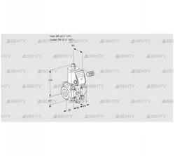 VAS2T32N/NQ (88000069) Газовый клапан Kromschroder