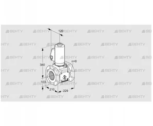 VAS8T100A05NKGLB/MM/MM (88204592) Газовый клапан Kromschroder