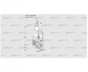 VAS2T-/25N/LQSR (88015394) Газовый клапан Kromschroder