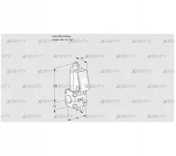 VAS1T-0/15N/NQ (88015229) Газовый клапан Kromschroder