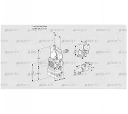 VAD1-/15R/NW-25B (88001577) Газовый клапан с регулятором давления Kromschroder