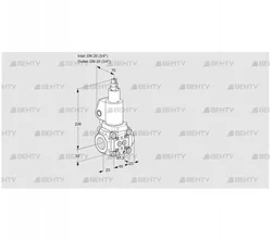 VAS1T20N/LWSL (88017089) Газовый клапан Kromschroder