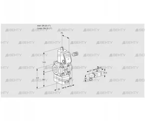 VAD125R/NW-50A (88031185) Газовый клапан с регулятором давления Kromschroder