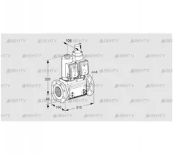 VCS7T80A05NLQSRB/PPMM/PPMM (88207087) Сдвоенный газовый клапан Kromschroder