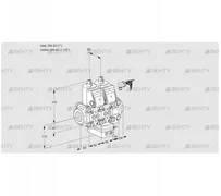 VCH2E25R/40R05NHEVWR3/PPPP/PPPP (88105388) Клапан с регулятором расхода Kromschroder