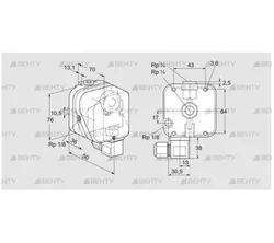 DG 50UG-6K2 (84447379) Датчик-реле давления газа Kromschroder