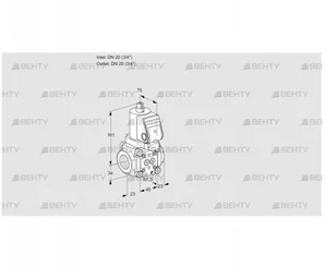 VAN1T20N/NQGR (88012640) Сбросной газовый клапан Kromschroder