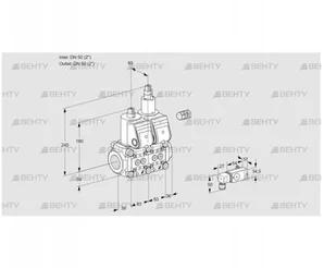 VCS3E50R/50R05NLWR/PP2-/PPPP (88107525) Сдвоенный газовый клапан Kromschroder