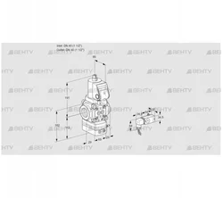 VAG2T40N/NQGRAA (88030900) Газовый клапан с регулятором соотношения Kromschroder