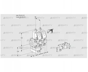 VCG3E50R/50R05GENWR/2-PP/PPPP (88104665) Клапан с регулятором соотношения Kromschroder