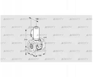 VAS6T65A05NQGLE/PP/PP (88206794) Газовый клапан Kromschroder