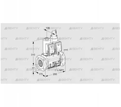 VCS6T65A05NLQSRE/PPVP/PPPP (88204027) Сдвоенный газовый клапан Kromschroder