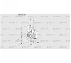 VAG3-/50F/NWAE (88026971) Газовый клапан с регулятором соотношения Kromschroder