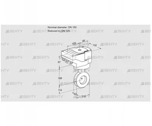 IBAF150/125Z05/40A2AR10 (88303142) Дроссельная заслонка Kromschroder