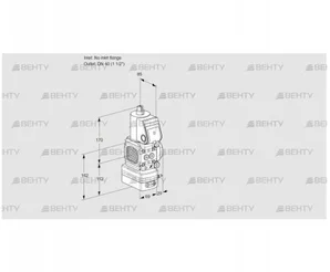 VAD2T-/40N/NK-25A (88011621) Газовый клапан с регулятором давления Kromschroder