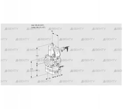 VAG120/15R/NWBE (88021365) Газовый клапан с регулятором соотношения Kromschroder