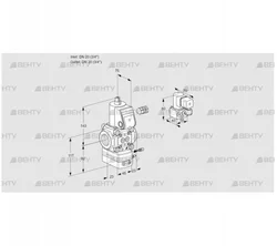 VAG120R/NWAE (88011992) Газовый клапан с регулятором соотношения Kromschroder