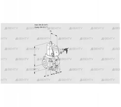 VAS120/25R/NKGR (88014388) Газовый клапан Kromschroder