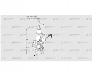 VAS115/-R/LW (88025210) Газовый клапан Kromschroder