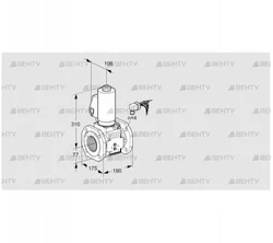 VAS665F05NWGLB/PP/PP (88203440) Газовый клапан Kromschroder