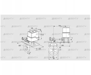 IDR50Z03D350GDW/50-30W20E (88303098) Дроссельная заслонка Kromschroder