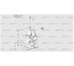 VAH2E40F/25R05HEVWR/PP/PP (88102383) Клапан с регулятором расхода Kromschroder