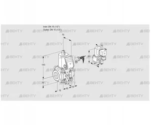 VAS115R/NW (88011581) Газовый клапан Kromschroder