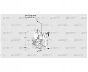 VAS3-/50F/NK (88034163) Газовый клапан Kromschroder