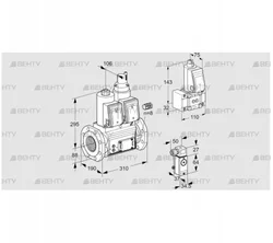 VCS780F05NLWR3E/4-B-/2-PP (88204072) Сдвоенный газовый клапан Kromschroder