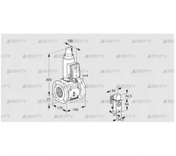 VAS6T65A05LWGRE/34/MM (88204382) Газовый клапан Kromschroder