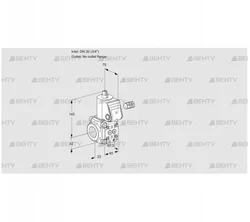 VAS120/-R/NW (88002186) Газовый клапан Kromschroder