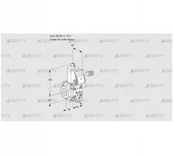 VAS365/-R/NW (88010163) Газовый клапан Kromschroder