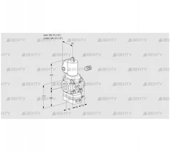 VAD115R/NWGL-50B (88012541) Газовый клапан с регулятором давления Kromschroder