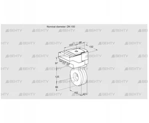 IBG100Z05/20-07W2E (88302709) Дроссельная заслонка Kromschroder